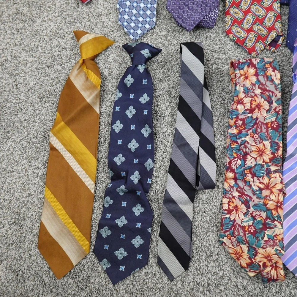 Mens Tie Lot Floral Geometric Striped Paisley Formal Business Work Office Career